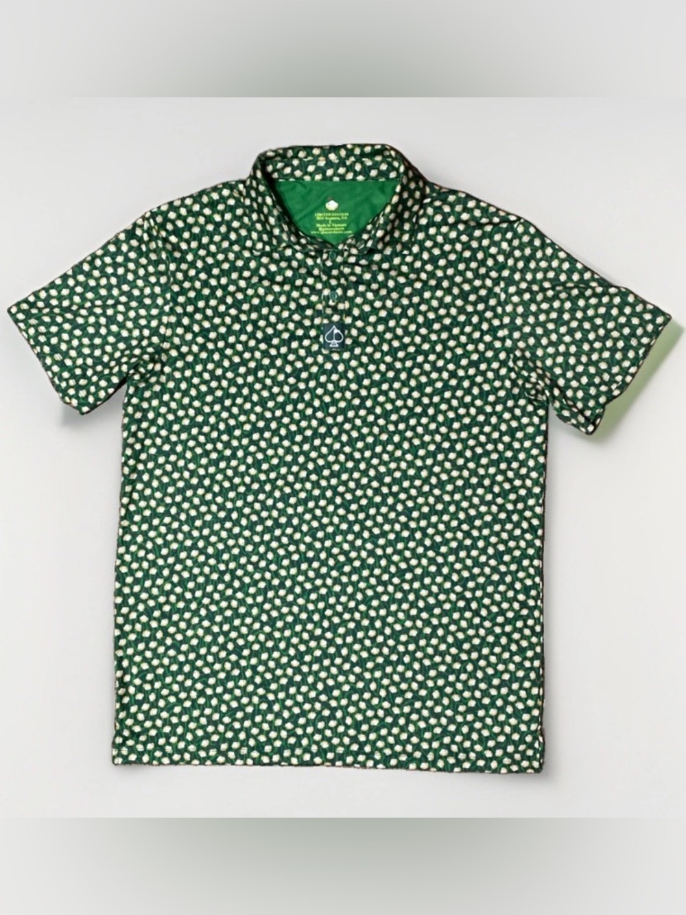 Pins & Aces 2024 Augusta Limited Edition Pimento Cheese Golf Polo Shirt Men’s L